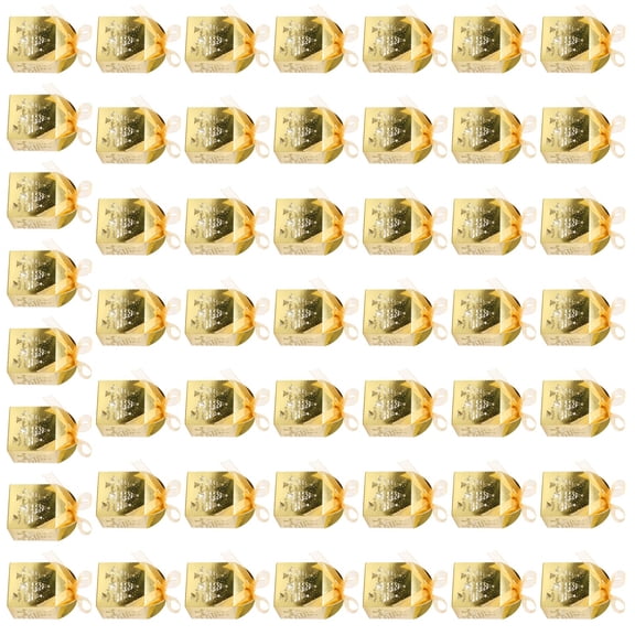 Pack Of 50 Candy Boxes for Various Holiday Decorations Easy Assembly Sweets Case Easy Assembly Gift Wrapping Boxes