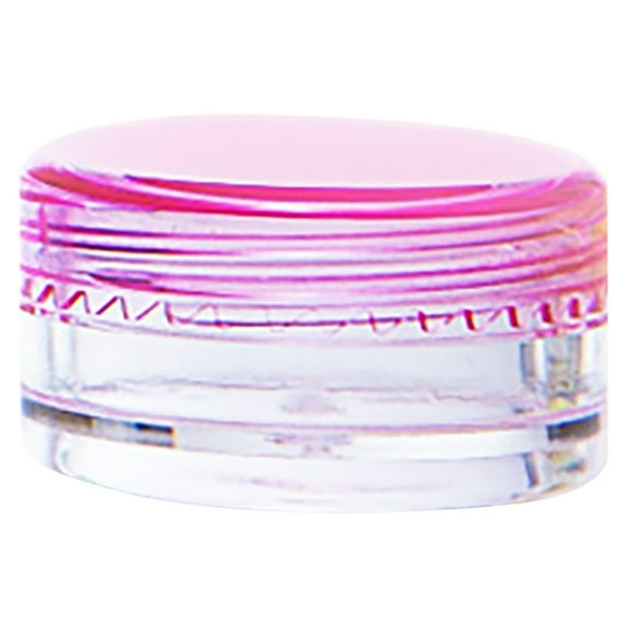 Pack Of 50 Containers Samples Cream Container Empty 3 G / 3 Ml Transparent Pink Small Jars-for Cosmetic Jar