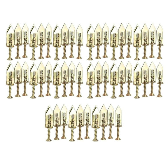 Pack Of 50 Expansion Screw Sleeve With Screw For Nailing Drywall,Plaster,Fixing
