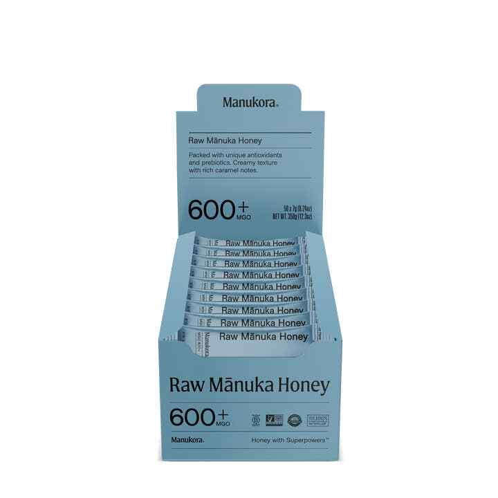(Pack Of 50) Manukora Honey Manuka MGO 600+ Sticks 0.24 Oz