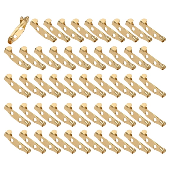 Pack Of 50 Safety Pins Brooch Pin with Holes For Handmade Jewelry And Crafts
