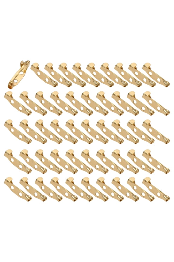 Pack Of 50 Safety Pins Brooch Pin with Holes For Handmade Jewelry And Crafts