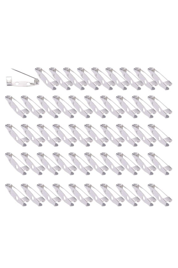 Pack Of 50 Safety Pins Brooch Pin with Holes For Handmade Jewelry And Crafts