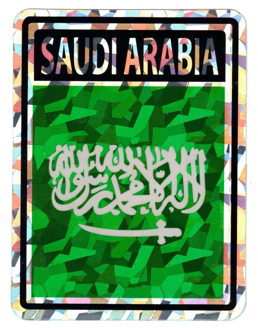 Pack Of 50 Saudi Arabia Country Flag Reflective Decal Bumper Sticker DC ...