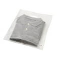 thumbnail image 1 of Pack Of 500, 12 X 15" Frosted Solid Clear Merchandise Bags W/Die Cut Handle 2.0 Mil, 1 of 1