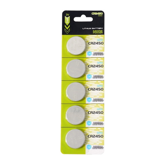 Pack Of 5pc/10pc CR2450 Lithium Button Cells 3V CR2450 Battery Long Last Power Batteries For Remote Controls And Toy