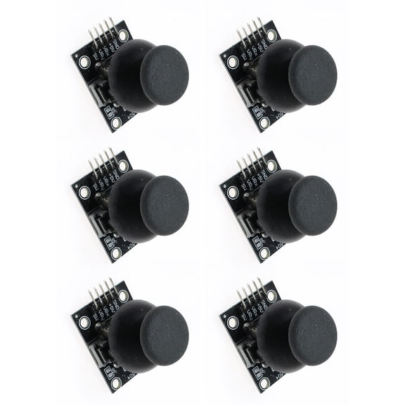 Pack Of 6/12 Two Axises Analogs Joysticks Module With Push Button For Robotics Projects