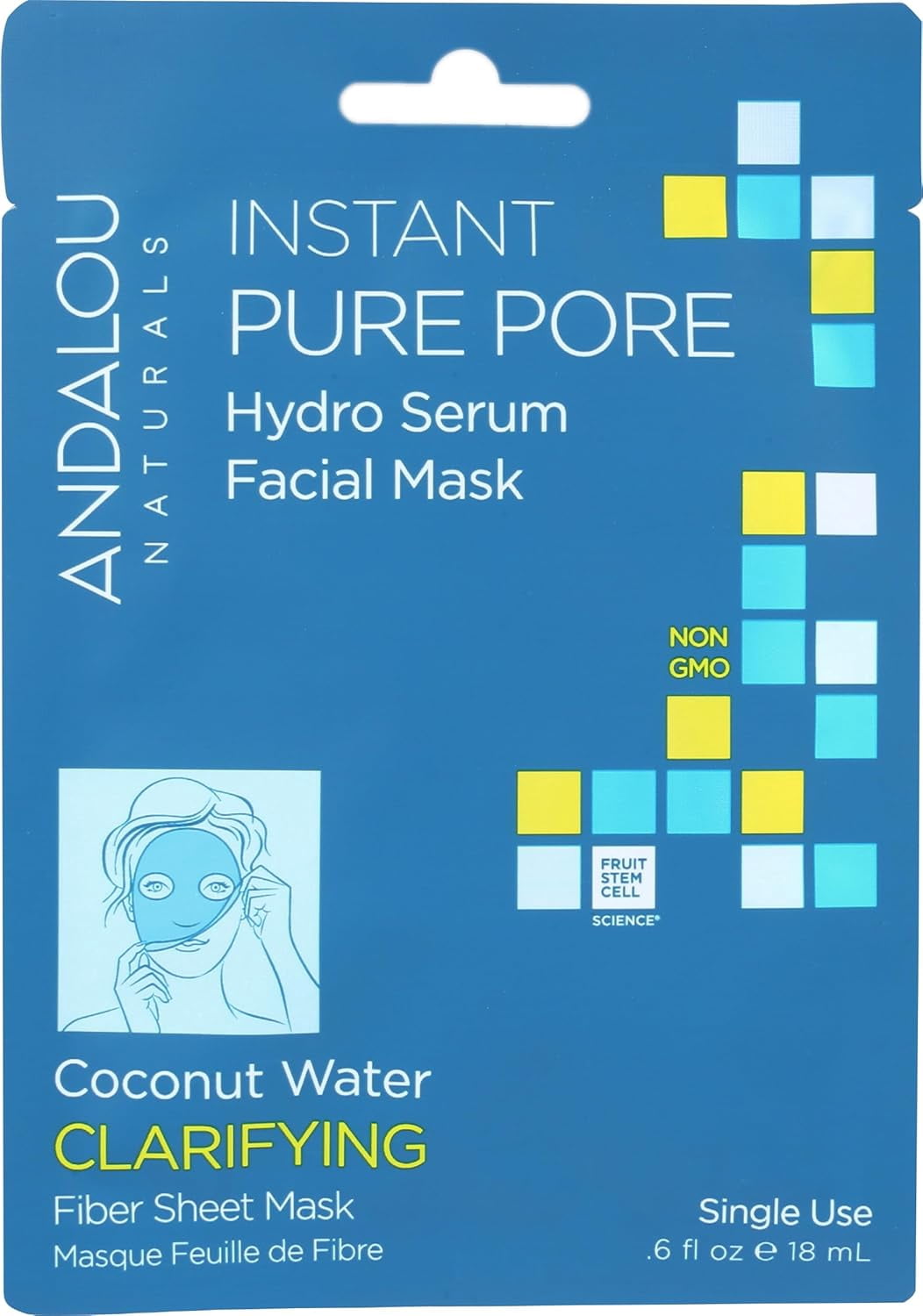 (Pack Of 6) Andalou Naturals Mask Facial Pure Pore Serum 0.6 Fl Oz