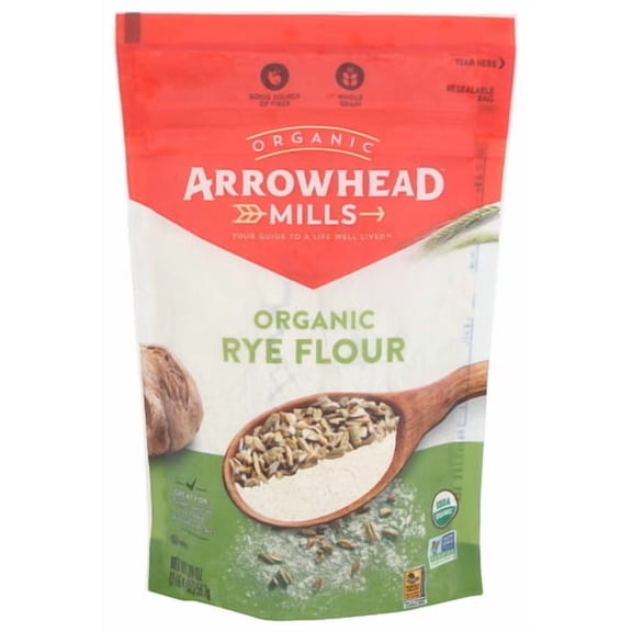 (Pack Of 6) Arrowhead Mills Flour Rye Organic 20 Oz