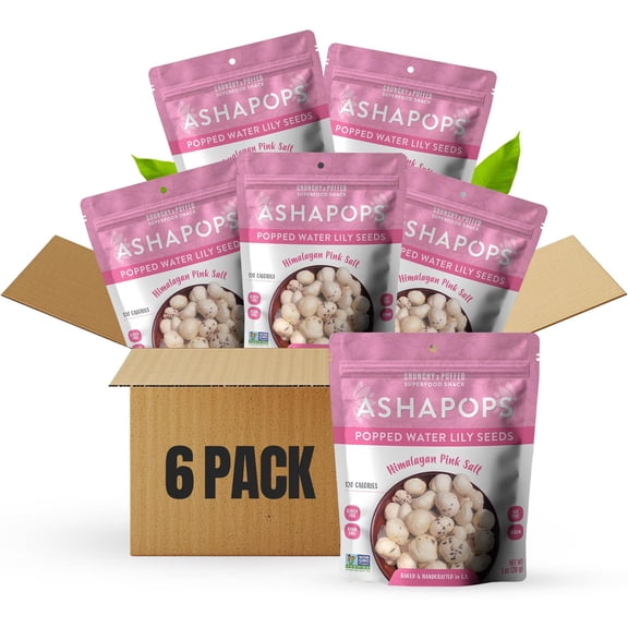 (Pack Of 6) Ashapops Seeds Lily Water Himalayan Salt 1 Oz