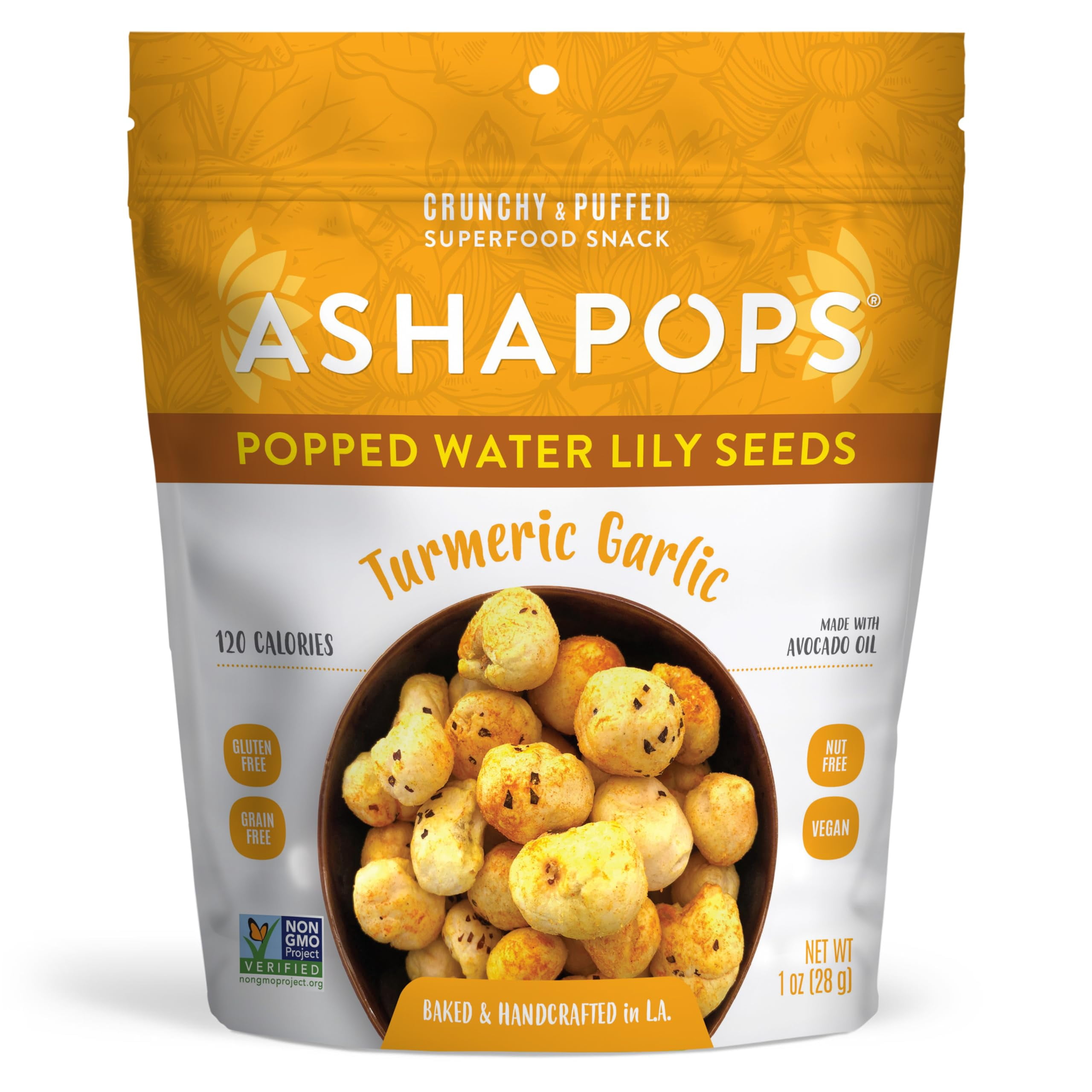 (Pack Of 6) Ashapops Seeds Lily Water Turmeric Garlic 1 Oz