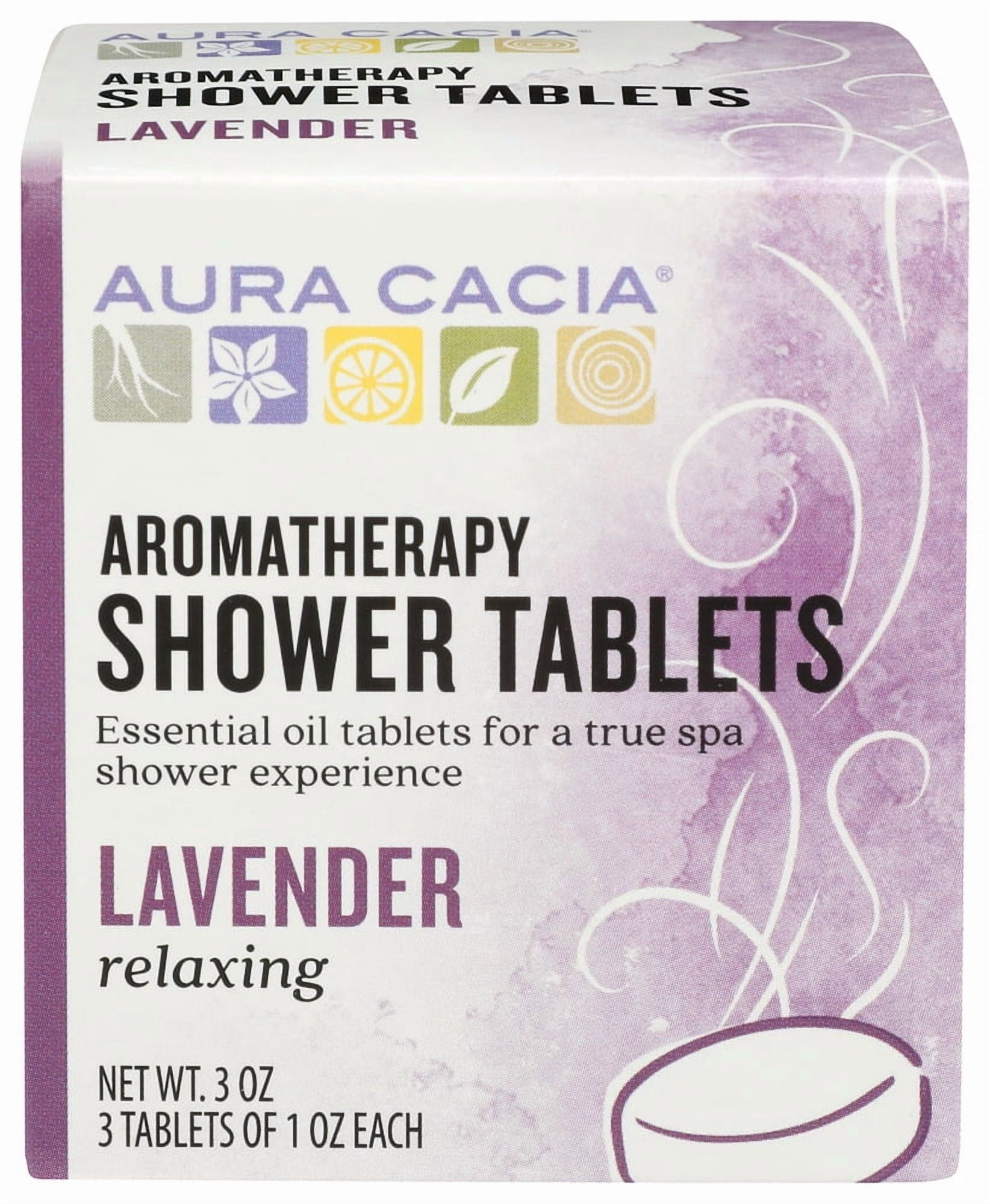 (Pack Of 6) Aura Cacia Shower Tablet Lavender Relaxing 3 Oz