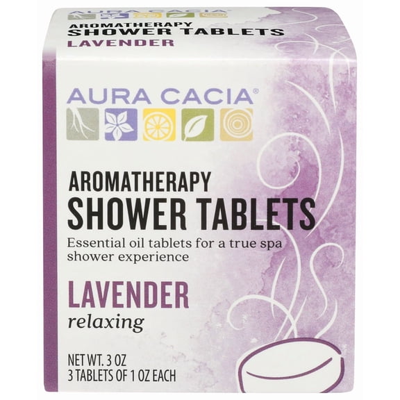 (Pack Of 6) Aura Cacia Shower Tablet Lavender Relaxing 3 Oz