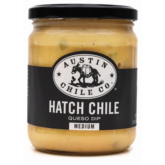 (Pack Of 6) Austin Chile Company Queso Dip Hatch Chile Medium 16 Oz