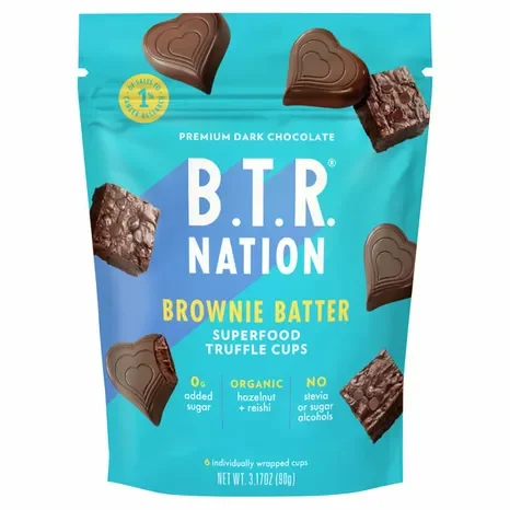 (Pack Of 6) B T R Nation Truffle Cup Brownie Butter 3.17 Oz