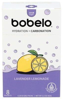 (Pack Of 6) BOBELO Hydration Lavender Lemonade 8 Packets
