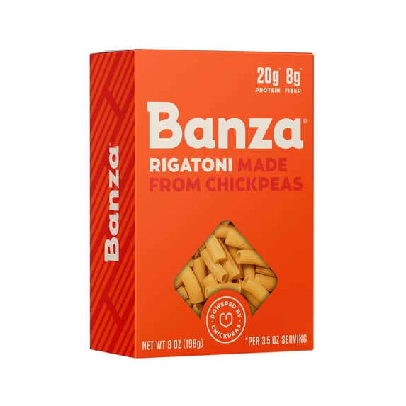 (Pack Of 6) Banza Pasta Rigatoni Chickpea 8 Oz
