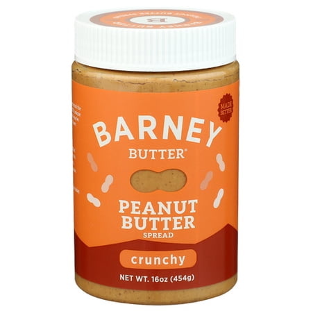 (Pack Of 6) Barney Butter Peanut Butter Crunchy 16 Oz