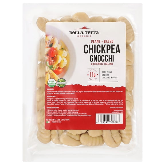 (Pack Of 6) Bella Terra Gnocchi Chickpea Organic 17.6 Oz