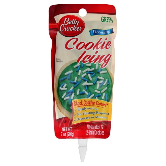 (Pack Of 6) Betty Crocker Icing Decorating Cookie Green 7 Oz