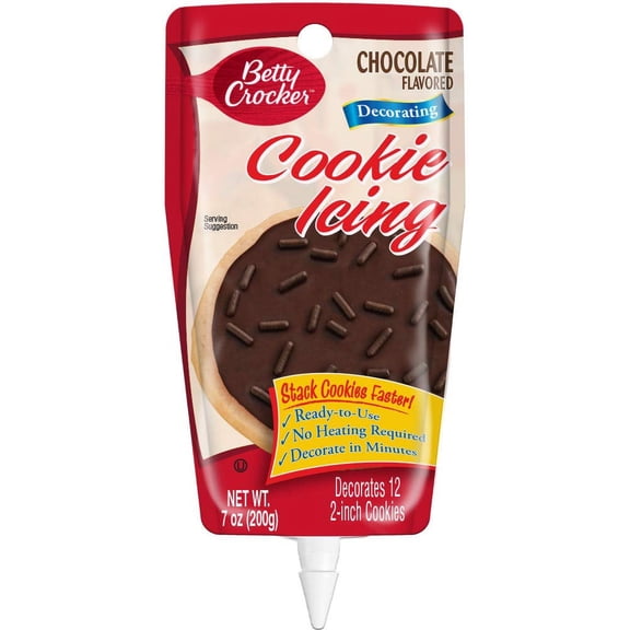 (Pack Of 6) Betty Crocker Icing Decorating Cookie Milk Chocolate 7 Oz