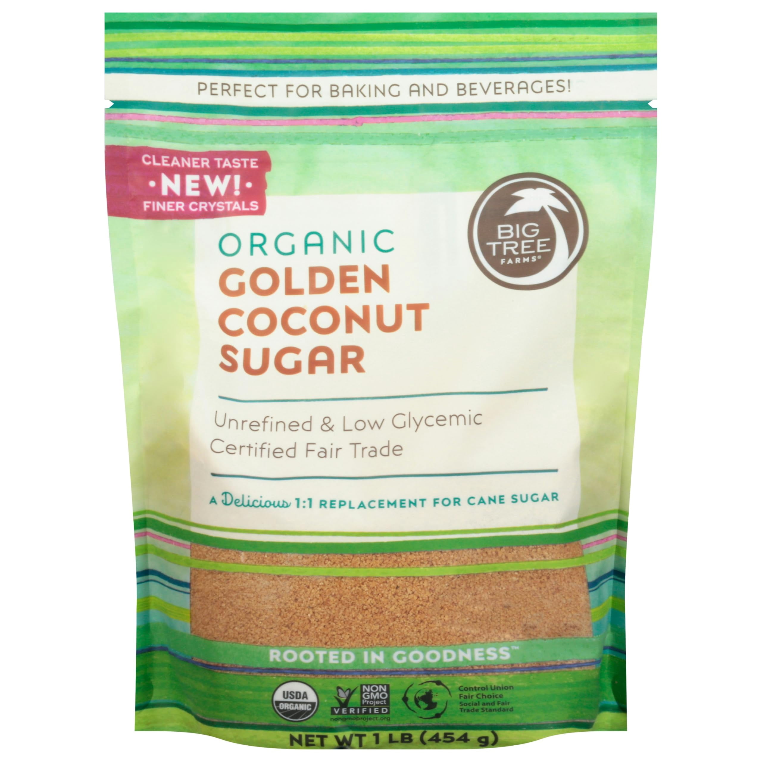 (Pack Of 6) Big Tree Farms Sugar Coconut Golden Organic 16 Oz