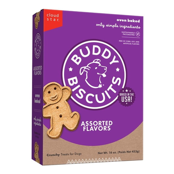 (Pack Of 6) Buddy Biscuits Dog Treat Biscuit Assortment 16 Oz