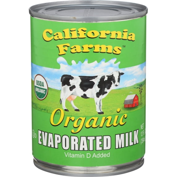 (Pack Of 6) California Farms Milk Evaporated Organic 12 Fl Oz