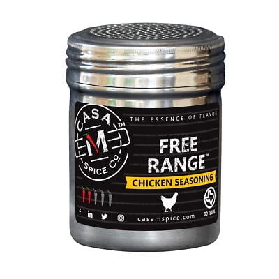(Pack Of 6) Casa M Spice Shaker Stainless Chicken Seasoning 5.5 Oz