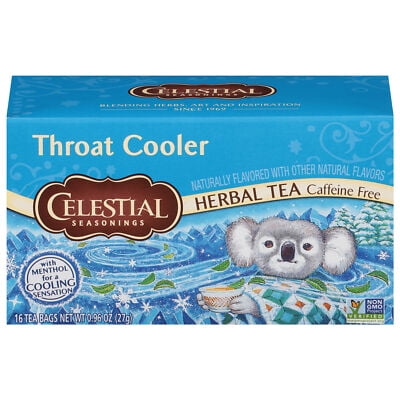 (Pack Of 6) Celestial Seasonings Tea Throat Cooler 16 bag