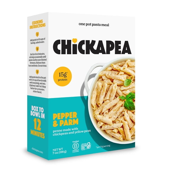 (Pack Of 6) Chickapea Pasta Dish Pepper And Parmesan 7 Oz