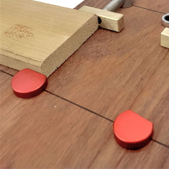 Pack Of 6 Clamping Jaws For Flat Clamping Aluminium Alloy Bench Clamp Workbench 20Mm Red Smile Home