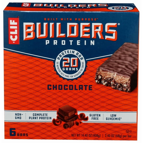 (Pack Of 6) Clif Build Bar Chocolate 14.4 Oz
