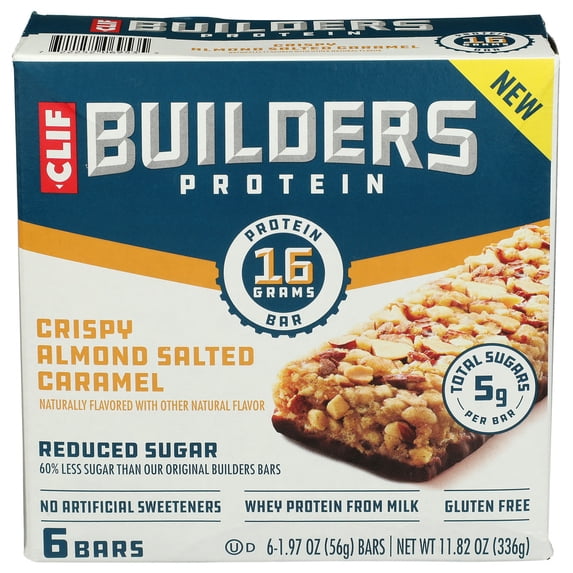 (Pack Of 6) Clif Builder Bar Almond Salted Cream Protein 6Pc 11.82 Oz