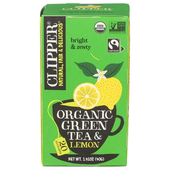 (Pack Of 6) Clipper Tea Green Lemon 1.41 Oz