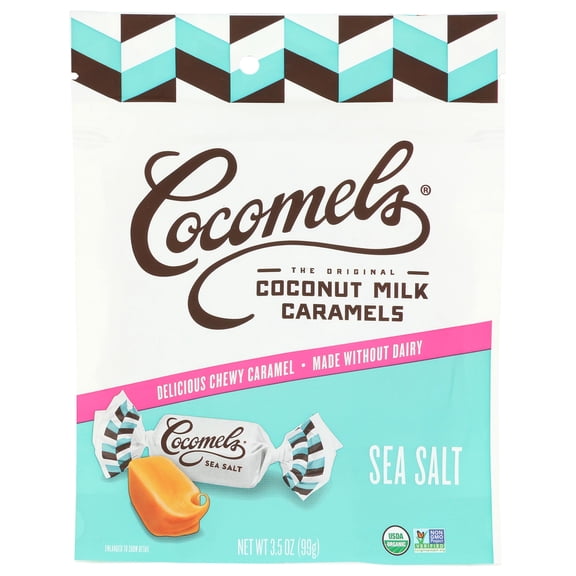 (Pack Of 6) Cocomels Caramels Sea Salt Pouch Organic 3.5 Oz