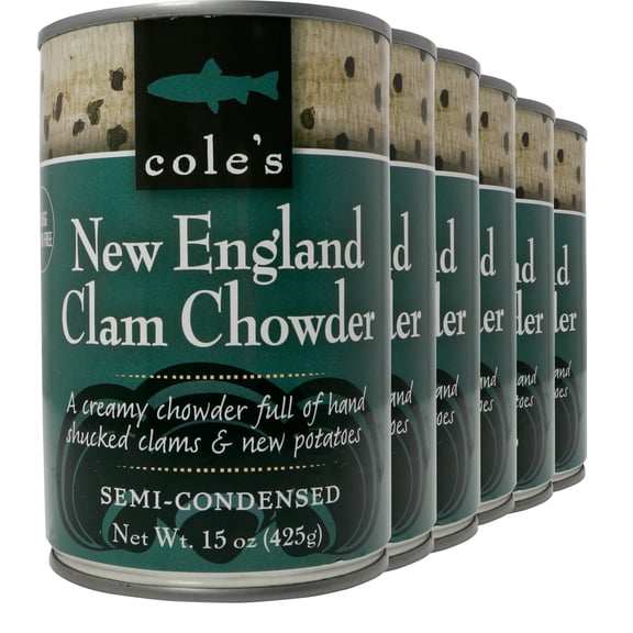 (Pack Of 6) Coles Soup New England Clam Chowder 15 Oz