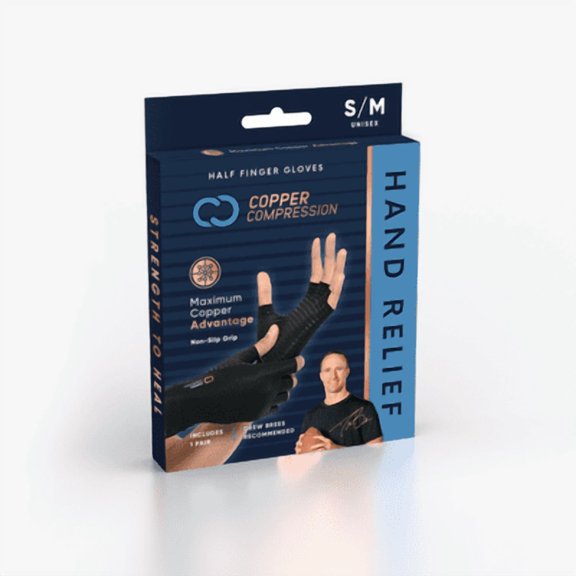 (Pack Of 6) Copper Compression Glove Arthritis Small/Medium 1 Each