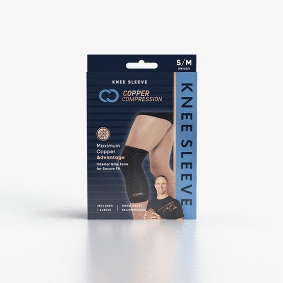 (Pack Of 6) Copper Compression Sleeve Knee Small/Medium 1 Each