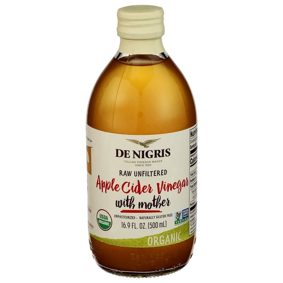 (Pack Of 6) De Nigris Vinegar Apple Cider Unfiltered Organic 17 Oz