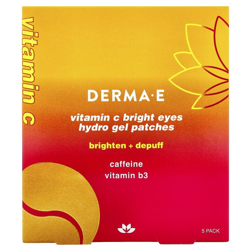 (Pack Of 6) Derma E Gel Patch Eyes Vitamin C 5 Pieces