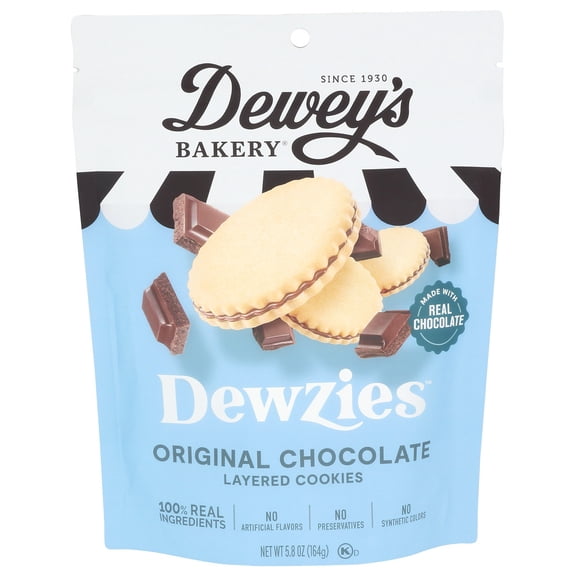 (Pack Of 6) Deweys Cookie Dewzies Original Chocolate 5.8 Oz