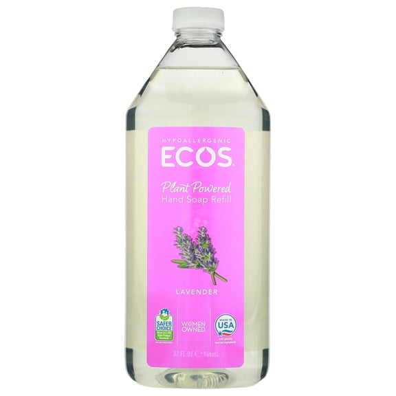 (Pack Of 6) ECOS Hand Soap Lavender Refill 32 Oz