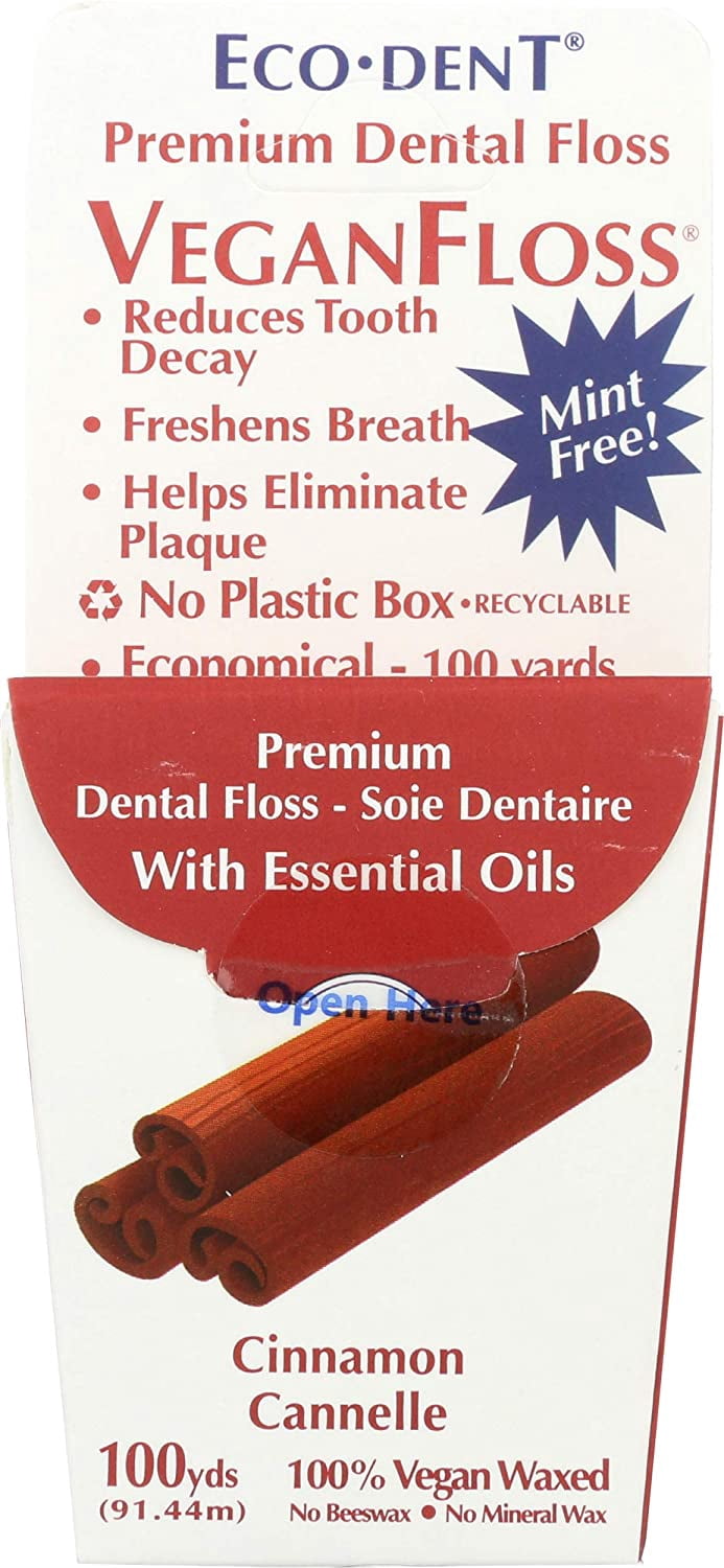 (Pack Of 6) Eco Dent Vegan Floss Cinnamon 100 Yards
