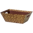 thumbnail image 1 of Pack Of 6, Elegant Chocolate Scroll Beveled Print Market Trays Large 7-1/2 X 9-7/8 X 3.5", 1 of 1