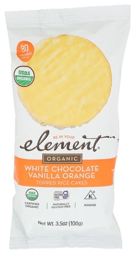 (Pack Of 6) Element Snacks Rice Cake Vanilla Orange 3.5 Oz