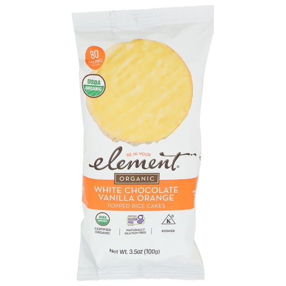 (Pack Of 6) Element Snacks Rice Cake Vanilla Orange 3.5 Oz