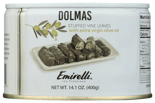 (Pack Of 6) Emirelli Dolmas Vine Leaves Rice Extra Virgin Olive Oil 14.1 Oz