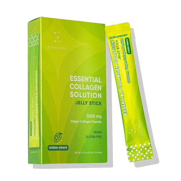 (Pack Of 6) Everydaze Collagen Green Grape Jelly 10 Sticks 0.7 Oz each