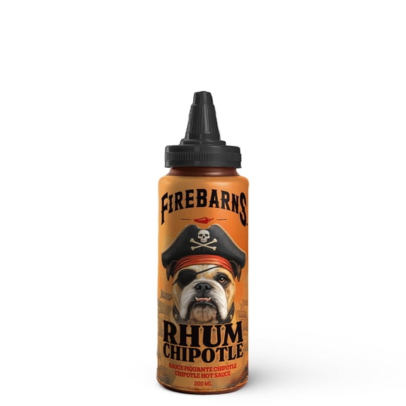 (Pack Of 6) Firebarns Sauce Hot Rhum Chipotle 7 Oz